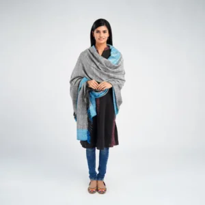 Merino Wool Shawl Grey