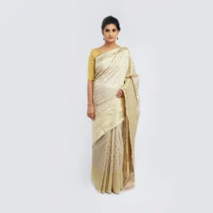 Pearl Mulberry Silk Saree