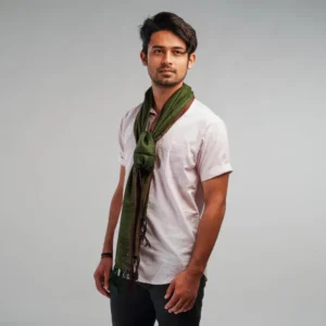 Light Green Eri * Wool Muffler