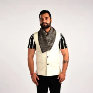 Merino wool Tasar Silk Muffler